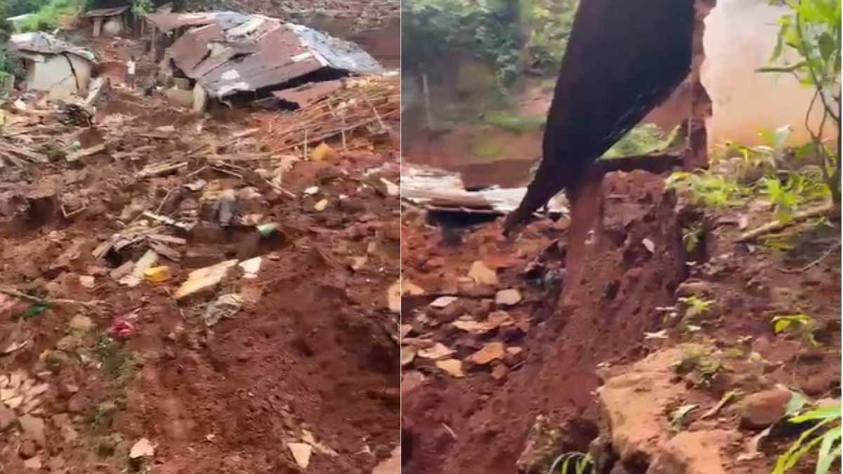 Mudslide at Moyiba, at least 6 houses buried