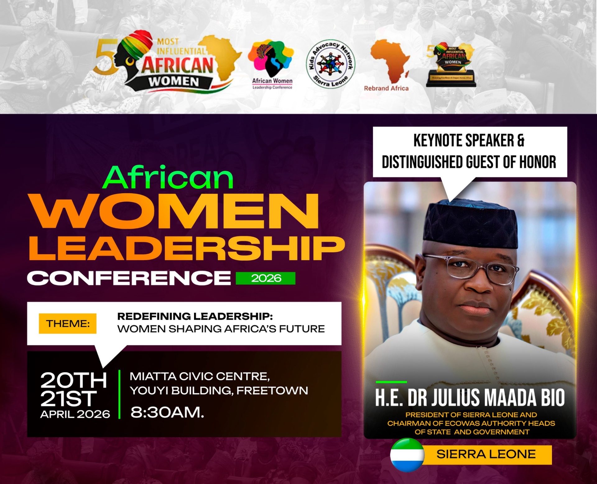 President Bio to delivers Keynote at African Women Leaders - AYV Media ...